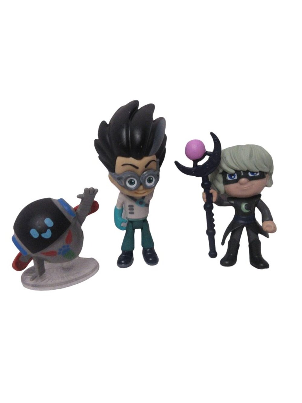 3 PJ Masks PVC Figures  Romeo Luna Girl Robot